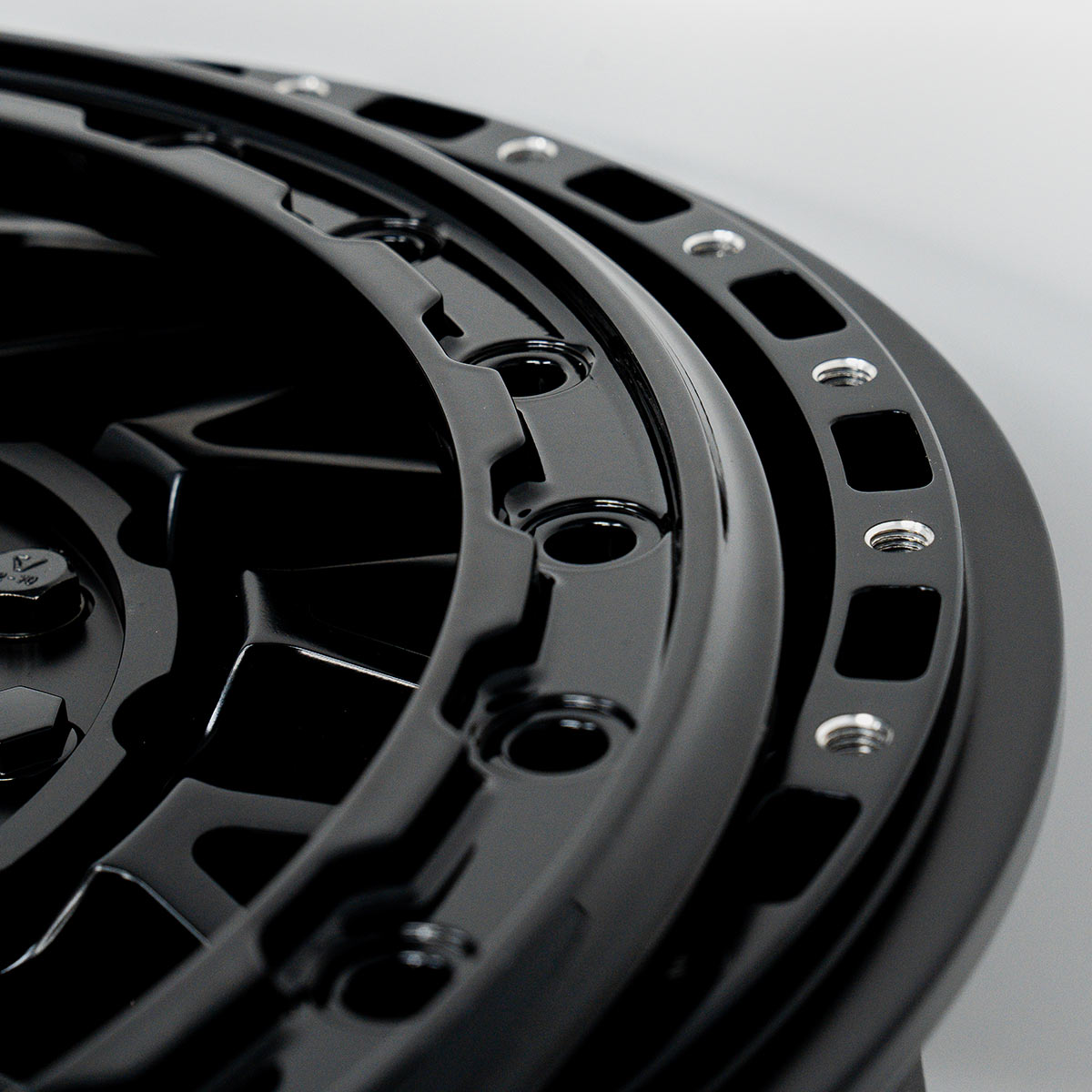 V08 Satin Black UTV Beadlock - Valor Offroad