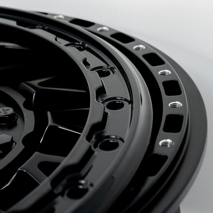 V08 Satin Black UTV Beadlock - Valor Offroad