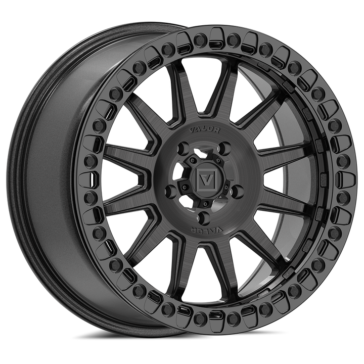 V09 Brushed Charcoal UTV Beadlock - Valor Offroad