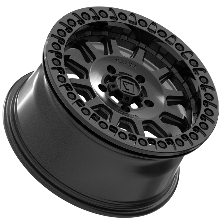 V09 Brushed Charcoal UTV Beadlock - Valor Offroad