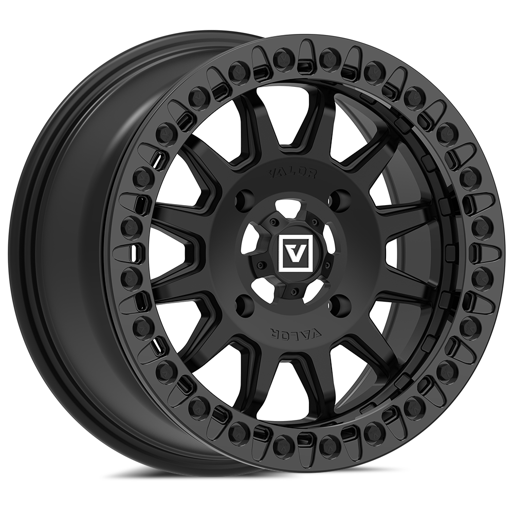 V09 Satin Black UTV Beadlock - Valor Offroad