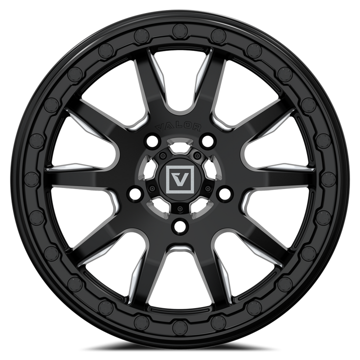 V15 Satin Black UTV Wheel - Valor Offroad