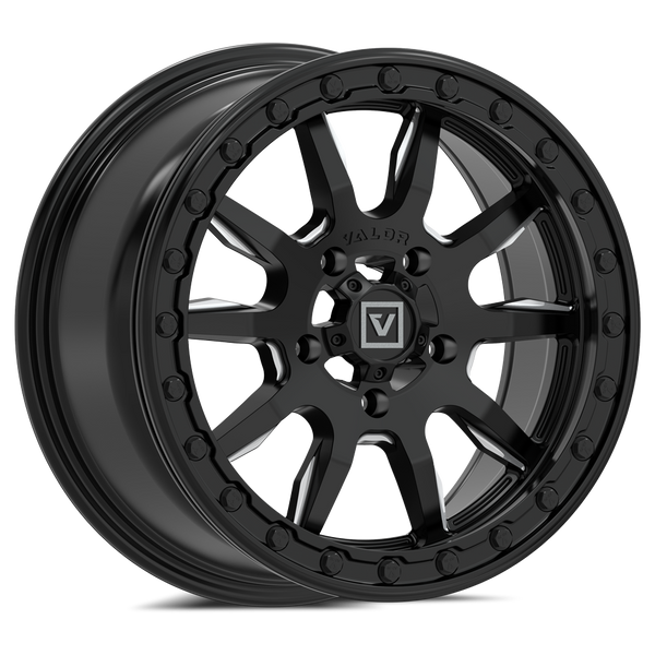 V15 Satin Black UTV Wheel - Valor Offroad