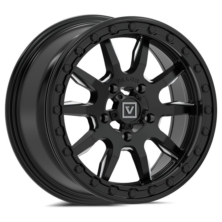 V15 Satin Black UTV Wheel - Valor Offroad