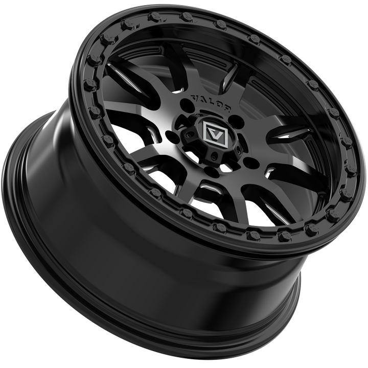 V15 Satin Black UTV Wheel - Valor Offroad