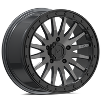 V06 Brushed Gunmetal UTV Beadlock - Valor Offroad