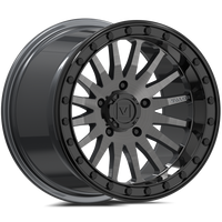 V06 Brushed Gunmetal UTV Beadlock - Valor Offroad