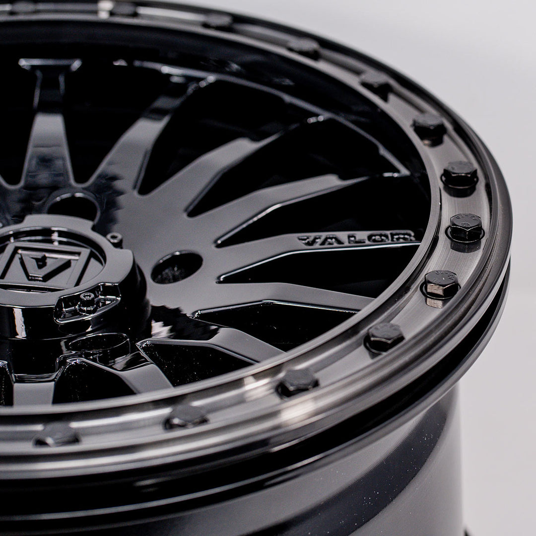 V06 Gloss Black UTV Beadlock - Valor Offroad