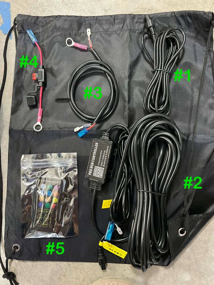 4 ft. Mwhips Single Color X Series Camp Locator Kit